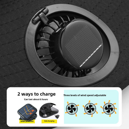 UV Protection Sunshade Explosion Outdoor Summer Fishing Protection Sunscreen Air Conditioner Fan Fisherman Sun Hat